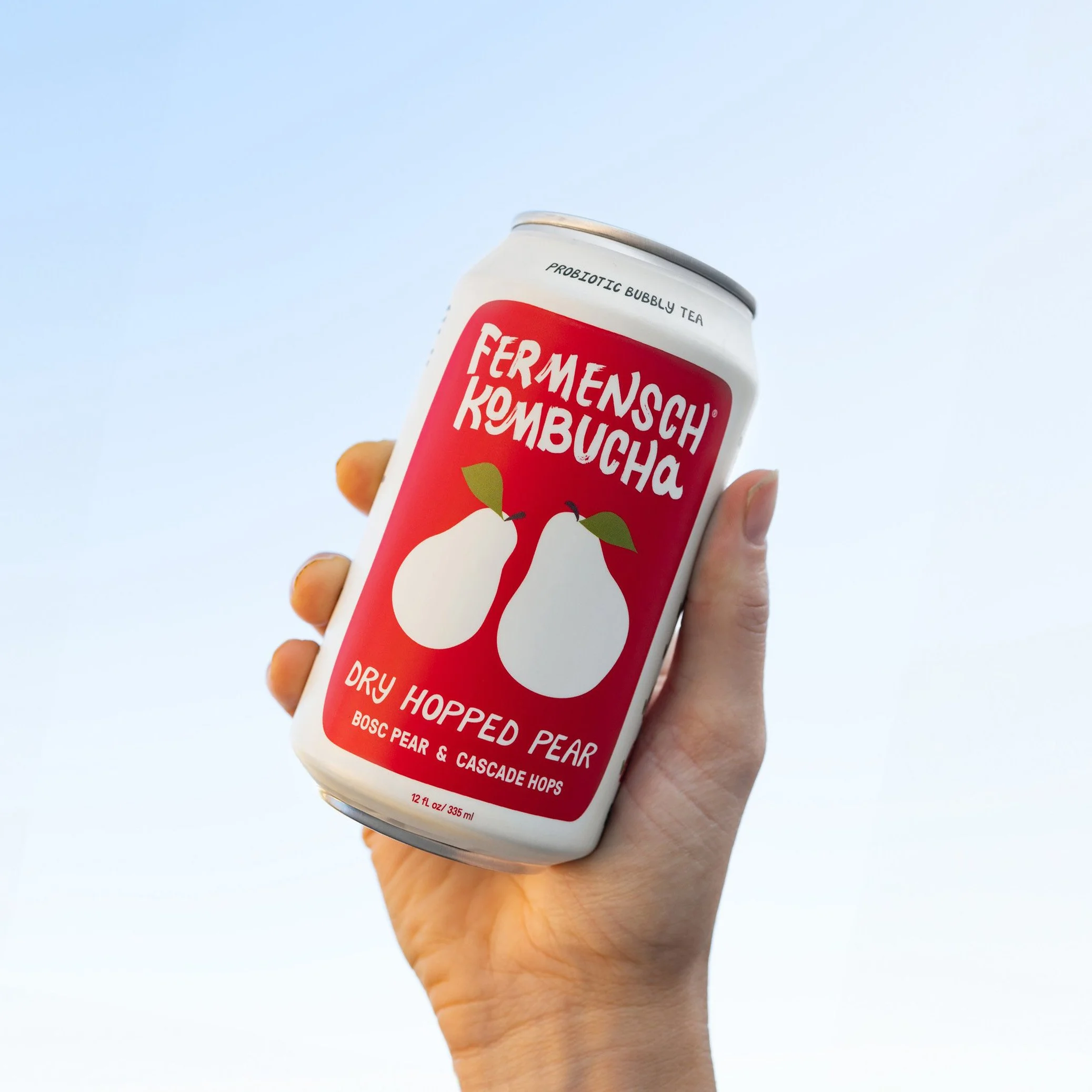 Dry Hopped Pear* Kombucha 12-Pack — Fermensch Kombucha